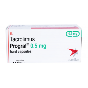 PROGRAF 0.5 MG ( TACROLIMUS ) 50 CAPSULES